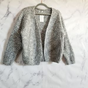 FRNCH Paris Marled Chunky Knit Cardigan Sweater